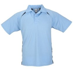 Biz Collection Splice Kids Golf Shirt - Light Blue BIZ-3611