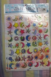 Stickers - Stars & Moons 56 Stickers A4