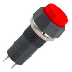 Push Button On off Octal - Red