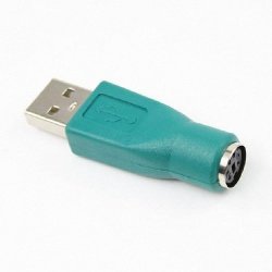 Po PS2 To USB Port Converter Adapter For PC Keyboard Mouse