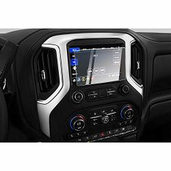 Cdefg For 2019 Silverado 1500 Infotainment 3 Car Touchscreen Navigation Touch Screen Protector HD Clear Tempered Glass 9H Scratch Resistance 8IN