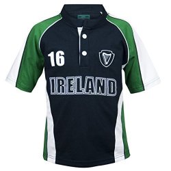 Croker Kids Green And Navy Sports Rugby Jersey 4 Yrs