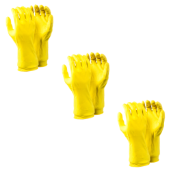 Yellow Household Rubber Glove - L