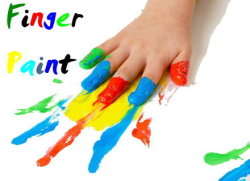 Finger Paint 1 Liters - Green & Red Set