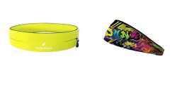 TheGoodSport Unisex 2 Piece Belt Set - Yellow & Junk Life Design