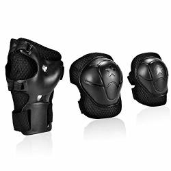 Zosen Kids Knee Pads Elbow Pads Wrist Guards Protective Gear Set For Roller Skating Cycling Skateboarding Climbing Scooter Set Of 6