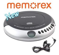 Memorex MD6461 Personal Portable Cd Player With 60 Seconds Anti-skip Protection With Stereo Earbuds Black gray
