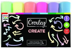 MINI Pastel Highlighters 6 Pack