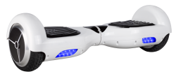 CoLor White Hoverboard With Bluetooth & LED Lights With Or Without Handle