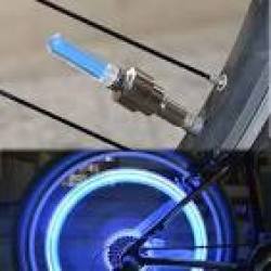 Double Colorful Led Tire Valve Light For Bicycle Motorcycle Car