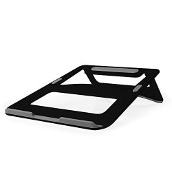 Foldable Laptop Stand Idudu Aluminum Portable Macbook Stand Desk Cooling Stand Holder For Ipad Pro Macbook Air Macbook Pro & Other Laptop Notebook Computer Black