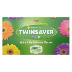 2 Ply Rainbow Tissues 18 Pack