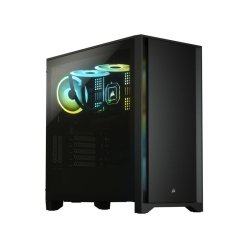 Corsair 4000D Tempered Glass Mid-tower Atx Case - Black