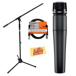 Shure SM57-LC Instrument vocal Cardioid Dynamic Microphone Bundle Wit