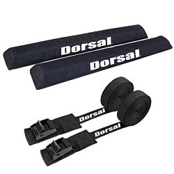 Dorsal Aero Rack Pads 28 Inch And 15 Ft Straps For Car Surfboard Kayak Sup X-long