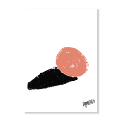 Peach Art Print - A4