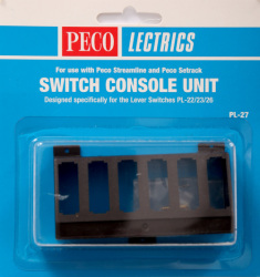 Peco Lectrics Pl-27 Switch Console Unit For Lever Switches Pl-22 23 26