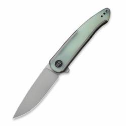 We Knife Smooth Sentinel Titanium Handle Gray natural With G10 Inlay - WE20043-2