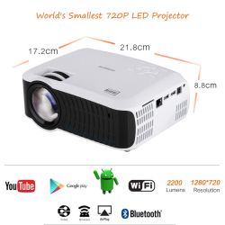Aun T30 Led Projector 1280 X 720 Built-in Android 4.4 Wifi Bluetooth ... - China Android Projector