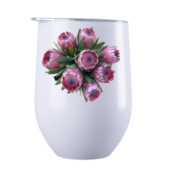 Protea - Stainless Steel Double Wall Coffee Or Wine Tumbler