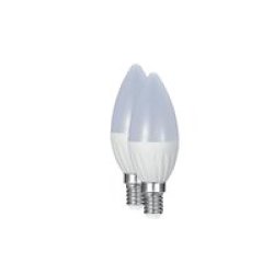 Light Bulb LED E14 Candle 2 Pack Bulk Pack Of 5 3W Warm White
