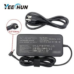Yeechun Only For 4.5MM With Pin Inside Ac Adapter Charger For Asus Zenbook Pro UX501VW UX501JW UX51VZ UX501VW-DS71T UX501VW-US71T UX501JW-DH71T-WX P n: PA-1121-28 Check Connector