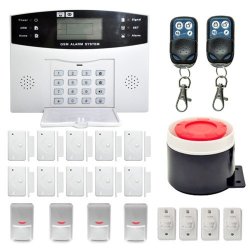 Ya-500-gsm-6 Wireless Gsm Sms Security Home House Burglar Alarm System With Lcd Screen