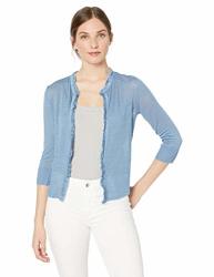 Nic+zoe Women's New View Cardy Blue Chill Extra Large