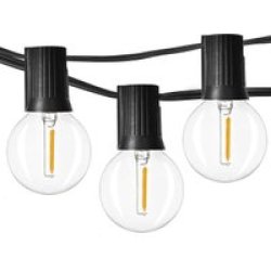 10M LED Bulb String Lights - 25 Bulbs - Low Voltage