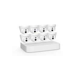 Tenda K8P-4CR 8 Channel Dome Poe HD Ip Security Kit