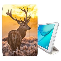 Fjcases Deer Animal Smart Cover Stand + Back Case With Auto Sleep wake Function For Samsung Galaxy Tab A 7.0" 2016 T280 T285 Series