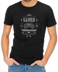 The Mega Gamer Mens T-Shirt Black Large