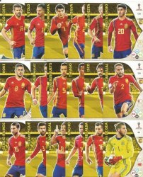Panini Spain espana - Fifa World Cup 2018 Russia - Complete Team Of 19 Base&foil Trading Cards