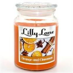 Lilly Lane Orange And Cinnamon Scented Candle