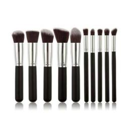 Iconix 10 Piece Makeup Brush Set - Black