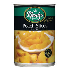 Rhodes Peach Slices In Syrup 12 X 410G