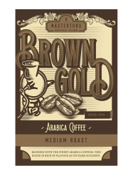 Brown Gold Coffee Beans