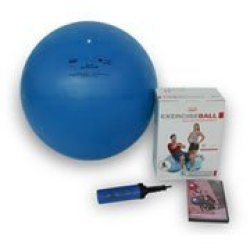 Theragear 65CM 26 Swiss Exercise Ball Kit Includes DVD & Pump