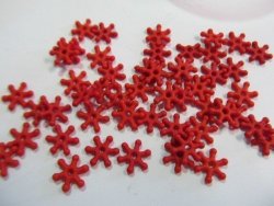 Red Coloured Spacer - 20PC - 10MM