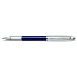 Sheaffer 100 Blue Brushed Chrome Nickel-plated Rollerball Pen