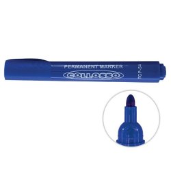 - Permanent Marker Bullet Point - Blue Pack Of 10