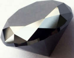 Better Than Moissanite - 4.50ct. 9 Mm Black Round Cut Diamond Simulate - Finest Diamond Simulates