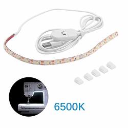 Aozbz Sewing Machine Light Strip 11.8INCH USB Dimmable LED Strip Lights With On Off Switch 6500K Cold White 1 Set