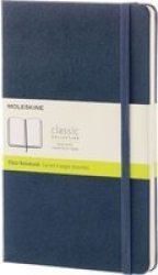 Moleskine Sapphire Blue Pocket Plain Notebook Hard Paperback