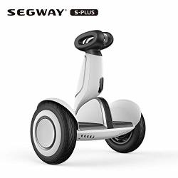 Segway Ninebot S-plus Smart Self-balancing Electric Scooter With Intelligent Lighting And Battery System Remote Control And Auto-following Mode White