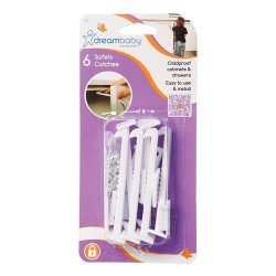 Dreambaby Safety Catches - White