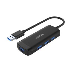 UNITEK Uhub Q4 - Expand Your Connectivity 4X USB 3.0 Ports Black