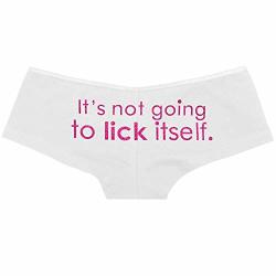It's Not Going To Lick Itself Silver Glitter Lace Panty