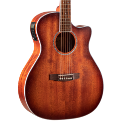 Cort Ga-medx Mahogany Acoustic Guitar Open Pore Mahogany