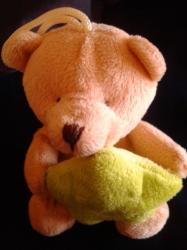Cute Little Teddy With Green Star
